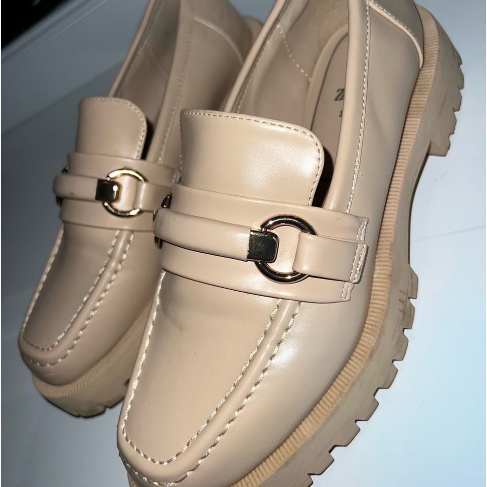 Zara Lug Sole Loafers